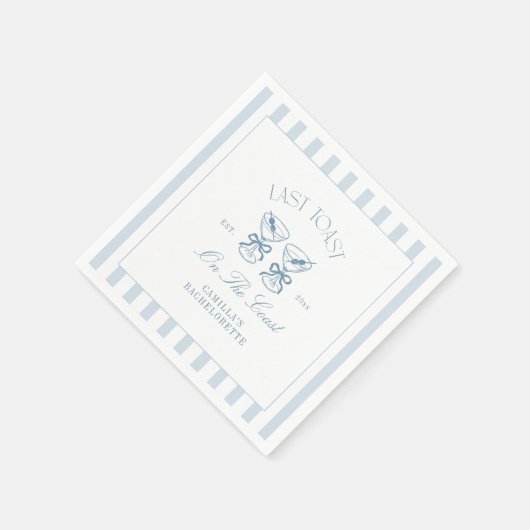 最後のトーストオンザコーストビーチバチェロレッテ スタンダードカクテルナプキン (角)