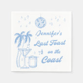 最後のトーストオンザコーストビーチバチェロレッテ スタンダードカクテルナプキン (正面)