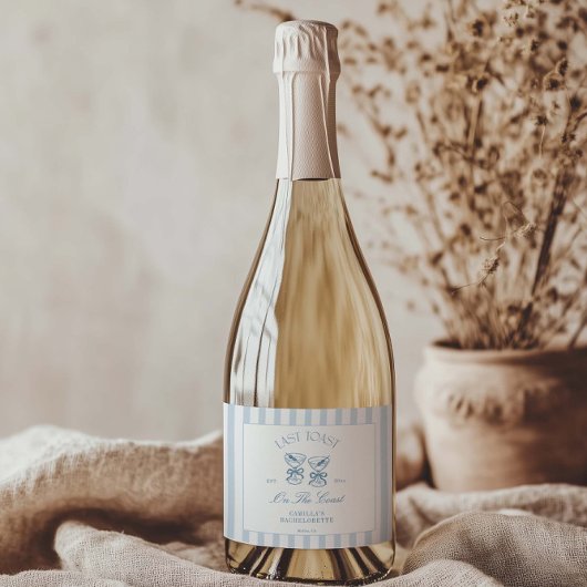 最後のトーストオンザコーストビーチバチェロレッテ スパークリングワインラベル