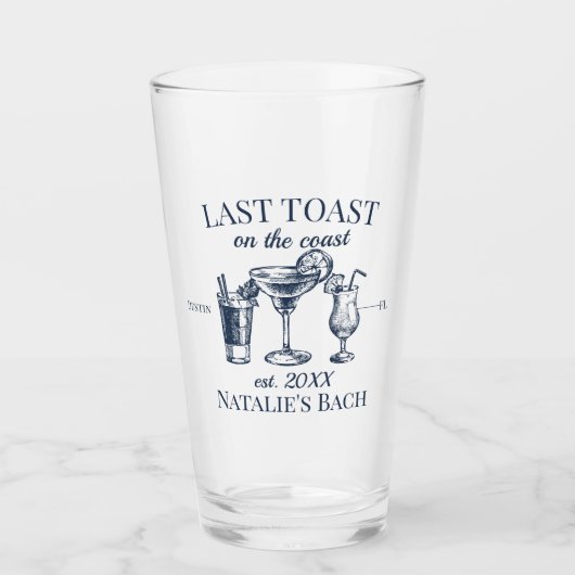 最後のトーストオンザコーストビーチバチェロレッテ タンブラーグラス (正面)