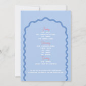 最後のトーストオンザコーストビーチバチェロレッテ 招待状 (裏面)