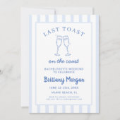 最後のトーストオンザコーストビーチバチェロレッテ 招待状 (正面)