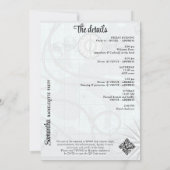 最後のトーストオンザコーストビーチバチェロレッテ 招待状 (裏面)