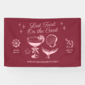 最後のトーストオンザコーストビーチバチェロレッテ 横断幕 (横)