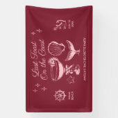 最後のトーストオンザコーストビーチバチェロレッテ 横断幕 (縦)