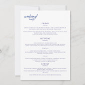 最後のトーストオンザコーストビーチベヘロレット週末 招待状 (裏面)