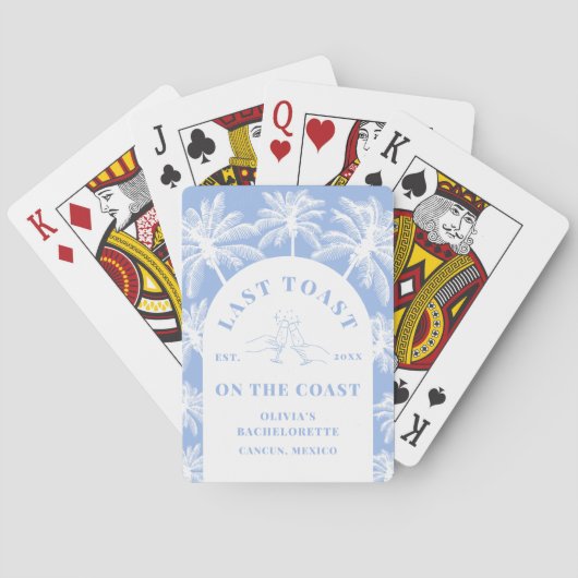 最後のトーストオンザコーストビーチ沿岸バチェロレッテ トランプ (裏面)