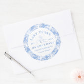 最後のトーストオンザコーストビーチ沿岸バチェロレッテ ラウンドシール (封筒)