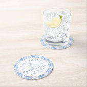 最後のトーストオンザコーストビーチ沿岸バチェロレッテ ラウンドペーパーコースター (インサイチュ)