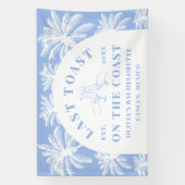 最後のトーストオンザコーストビーチ沿岸バチェロレッテ 横断幕 (縦)