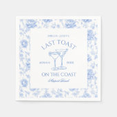 最後のトーストオンザコーストフローラバチェロレッテ スタンダードカクテルナプキン (正面)