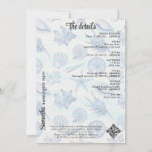 最後のトーストオンザコーストボホ沿岸バチェロレッテ 招待状 (裏面)