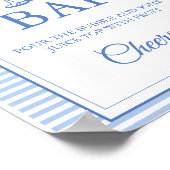 最後のトーストオンザコーストミモザバーテーブルの看板 ポスター (角)