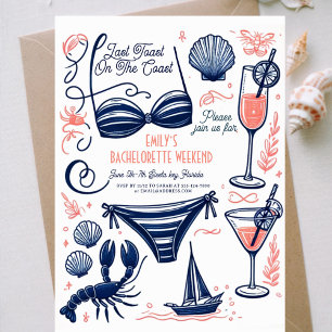 最後のトーストコーストバチェロレッテ週末 招待状