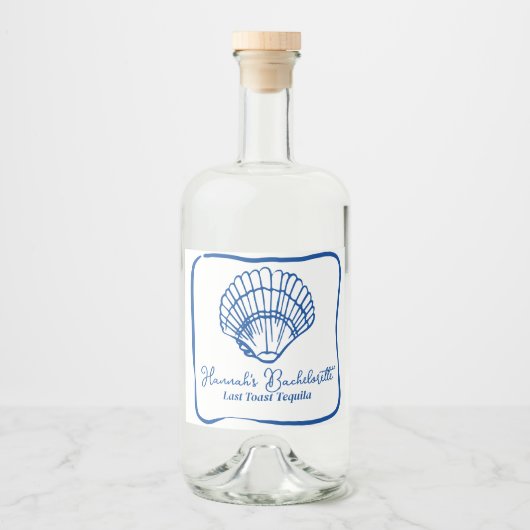 最後のトーストドリンクラベル リキュールボトルラベル (正面)