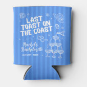 最後のトーストバチェロレッテクーラーボックス-レトロストライプー 缶クーラー (正面)