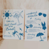 最後のトースト手描きバチェロレッテBash招待状 招待状