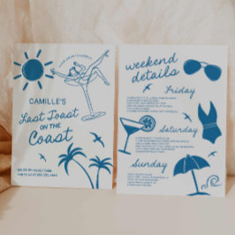 最後のトースト手描きバチェロレッテBash招待状 招待状