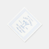 最後のトースト・オン・ザ・コーストバチェロレッテ週末 スタンダードカクテルナプキン (角)