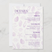 最後のトースト・オン・ザ・コーストバチェロレッテ週末 招待状 (裏面)