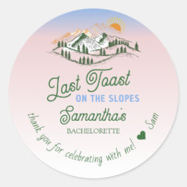 最後のトースト オン ザ・スロープ スキー ウィンター BACH 週末 ラウンドシール