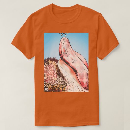 最後のドロップごと Tシャツ (デザイン正面)