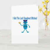 最後のドーナツ カード (黄色い花)