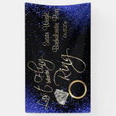 最後のバチェロレッテ – 青 横断幕 (縦)