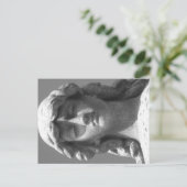 最後のバラ3白黒はがき ポストカード (スタンド正面)