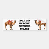 最後のバンパーステッカーで離婚 バンパーステッカー (正面)