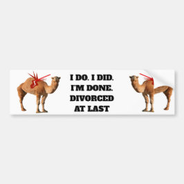 最後のバンパーステッカーで離婚 バンパーステッカー