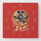 最後のパッケージ スクエア壁時計 (正面)