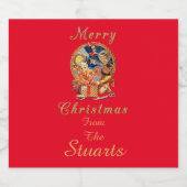 最後のパッケーパーソナライズされたジ スパークリングワインラベル (シングルラベル)