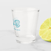 最後のパーソナライズされたスプラッシュバチェロレッテ ショットグラス (右)