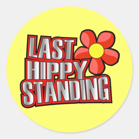 最後のヒッピー立ち ラウンドシール (正面)