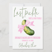 最後のピクルス彼女は常にチクタクルバチェロレッテ 招待状 (正面)
