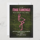 最後のフラミンゴ・バチェロレッテ・パーティー・ウィークエンド 招待状 (正面)