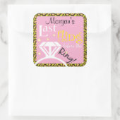 最後のフリング |お気に入りステッカー スクエアシール (バッグ)