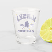 最後のフロンティアであるアラスカ ショットグラス (裏面)