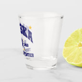 最後のフロンティアであるアラスカ ショットグラス (右)