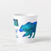 最後のフロンティアのアラスカ – 12oz.カフェラテマグ カフェラテマグ (正面)