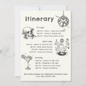 最後のブーを実行する前にバチェロレッテの旅程 招待状 (裏面)