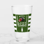 最後のプレー 結婚式前夜祭 フットボール タンブラーグラス (正面)