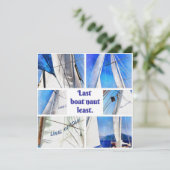 最後のボートナウト最も軽く芸術的ピュン白い帆 セーブザデート (スタンド正面)