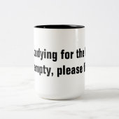 最後のマグのための調査 ツートーンマグカップ (中央)