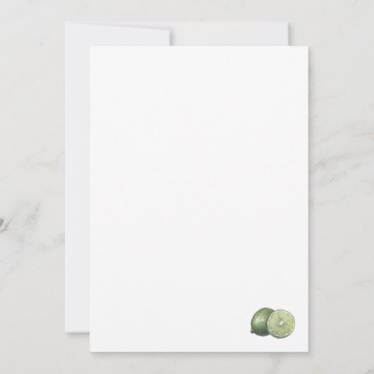 最後のマルガリータを恋しく思ブライダルシャワーとする 招待状 (裏面)