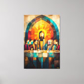 最後のモダン晩餐のキューバ人のビジョン キャンバスプリント (正面)