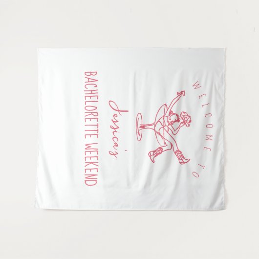 最後のロデオバチェロレッテ週末ファンキーの手引き タペストリー (正面(横))