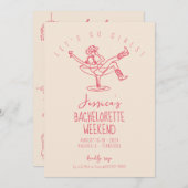 最後のロデオバチェロレッテ週末ファンキーの手引き 招待状 (正面/裏面)