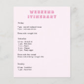 最後のロデオピンクバチェロレッテの週末の招待 (裏面)